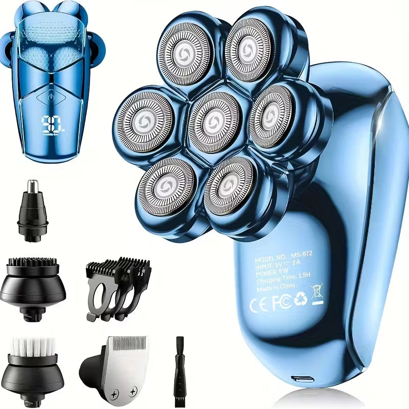 Bald Head Shaver for Men - Upgraded 7D Electric Head Shaver