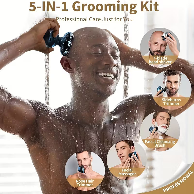 Bald Head Shaver for Men - Upgraded 7D Electric Head Shaver