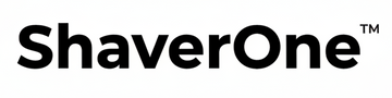 Black 'ShaverOne' logo on a white background