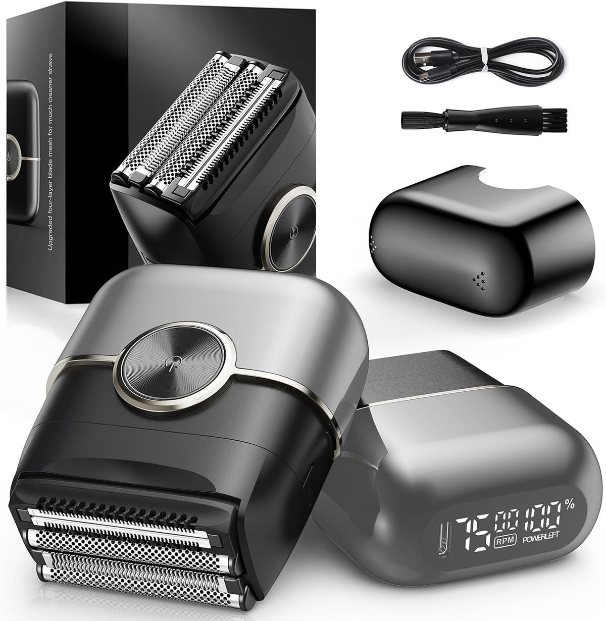 Electric Razor for Men Portable Mini Foil Shaver