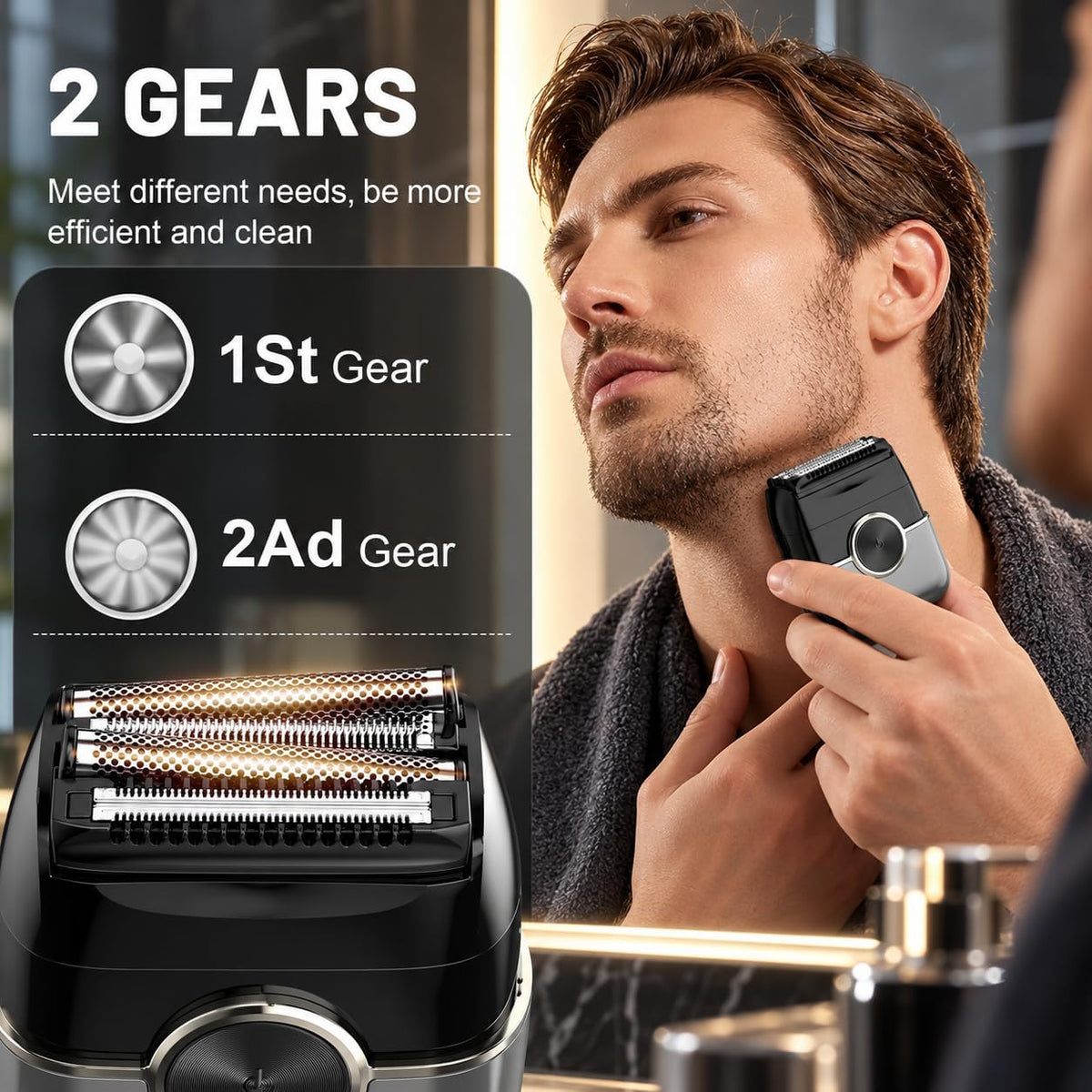 Electric Razor for Men Portable Mini Foil Shaver