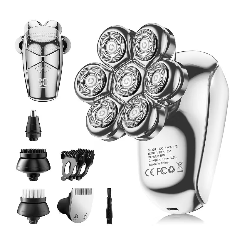 Bald Head Shaver for Men - Upgraded 7D Electric Head Shaver